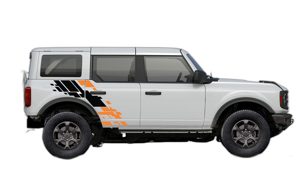 Side upgraded graphics decals compatible with Ford Bronco - Image 7