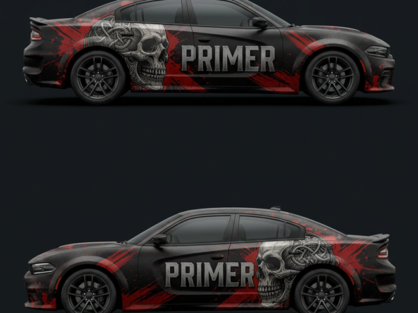 💀✊ Skull Rebellion Car Wrap - Forge Your Path