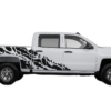 Skull Shredded Decals Graphics for Chevrolet Silverado 2014-2018