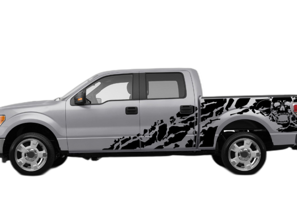 Skull Shredded Decals Graphics for Ford F150 2009-2014