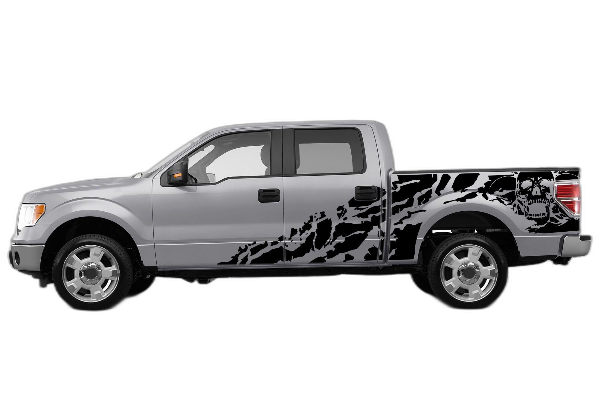 Skull Shredded Decals Graphics for Ford F150 2009-2014