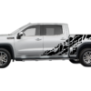 Skull shredded decals graphics compatible with GMC Sierra