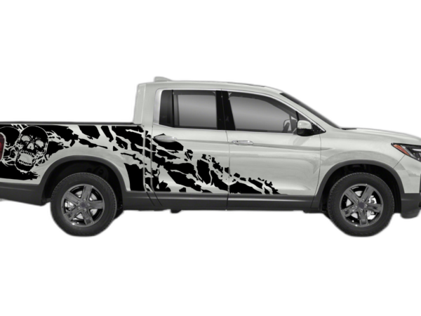 Skull Shredded Decals Graphics for Honda Ridgeline