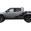 Skull shredded decals graphics compatible with Rivian R1T