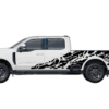 Skull shredded side decals graphics compatible with Ford F250