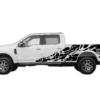 Skull Shredded Side Decals Graphics for Ford F250 2017-2022