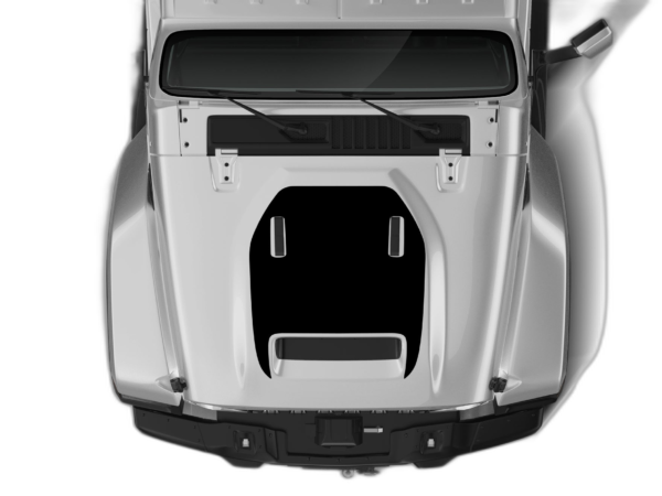 Solid hood graphics decals compatible with Jeep Gladiator JT Mojave