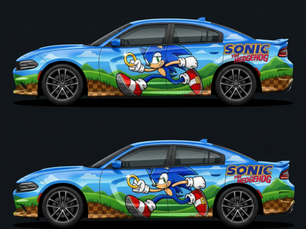🔵⚡ Sonic the Hedgehog Car Wrap - Gotta Go Fast