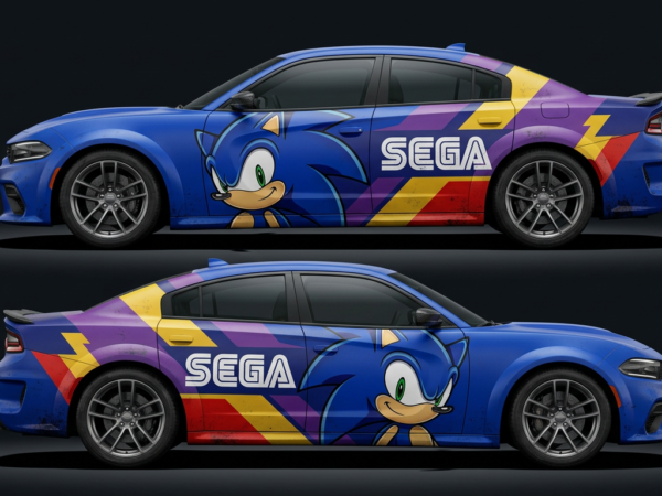 ⚡ Sonic the Hedgehog Car Wrap - Gotta Go Fast