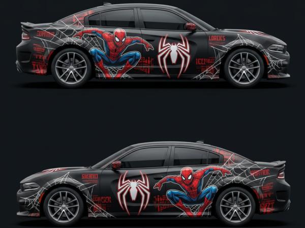 Spider-Man Car Wraps - Web-Slinging Style