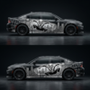 ⚪⚫ Spider-Man Monochrome Car Wrap