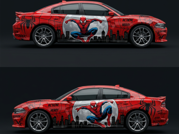 🌕 Spider-Man Night City Wrap - Under the Moon