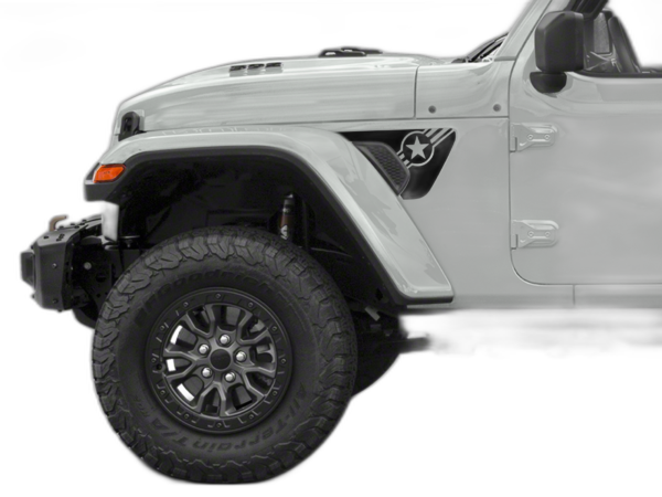 Star & stripes fender vent side graphics decals compatible with Jeep Gladiator JT