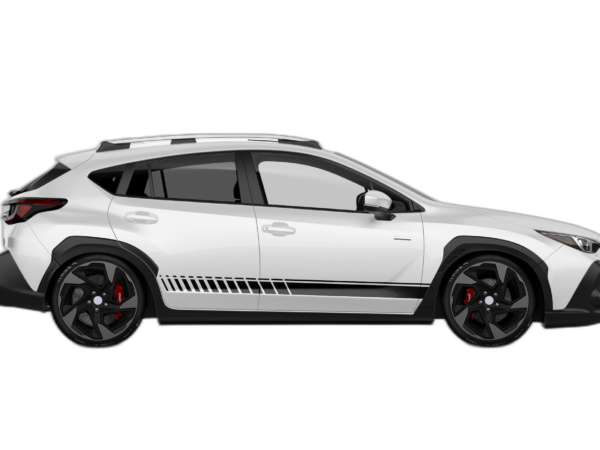 Lower side stripes graphics decals compatible with Subaru Crosstrek
