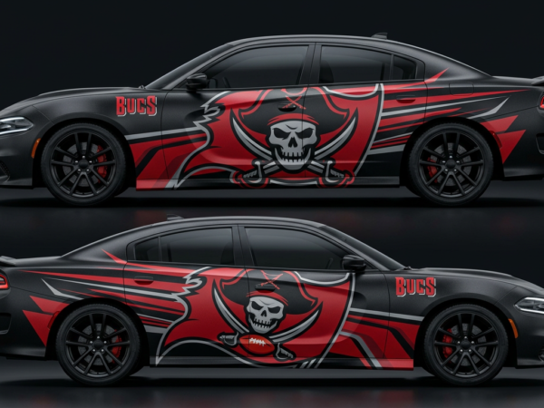 ☠️🏈 Tampa Bay Buccaneers Car Wrap