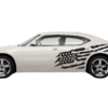 Tattered American flag side graphics, decals compatible with Dodge Charger 2006-2010