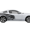 Tattered American Flag Side Graphics, Decals for Ford Mustang 2010-2014
