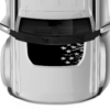 Tattered US Flag Hood Graphics for Ford Bronco