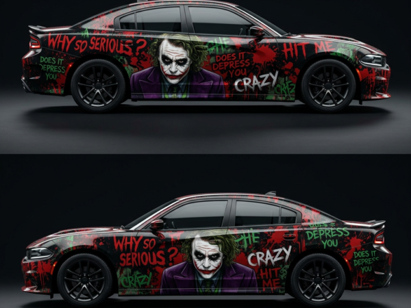 🩸🃏 The Joker "Why So Serious?" Car Wrap