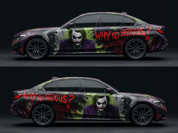 🃏🤡 The Joker "Why So Serious?" Car Wrap