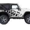 Tire truck decals graphics compatible with Jeep Wrangler JK 2 doors