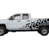 Tire truck side decals graphics compatible with Chevrolet Silverado 2500HD 2015-2019