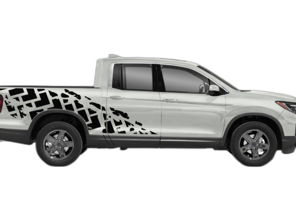 Tire truck side decals graphics compatible with Honda Ridgeline