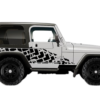 Tire truck side decals graphics compatible with Jeep Wrangler TJ