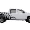 Tire Truck Side Graphics for Chevrolet Silverado 2014-2018