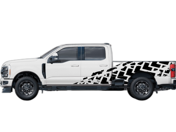 Tire Truck Side Graphics for Ford F250