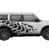 Tire truck side graphics decals compatible with Ford Bronco
