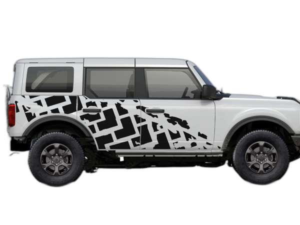 Tire Truck Side Graphics for Ford Bronco