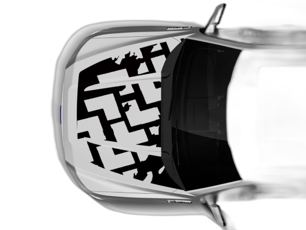 Tire truck style full hood decals graphics compatible with Ford F150 2015-2020