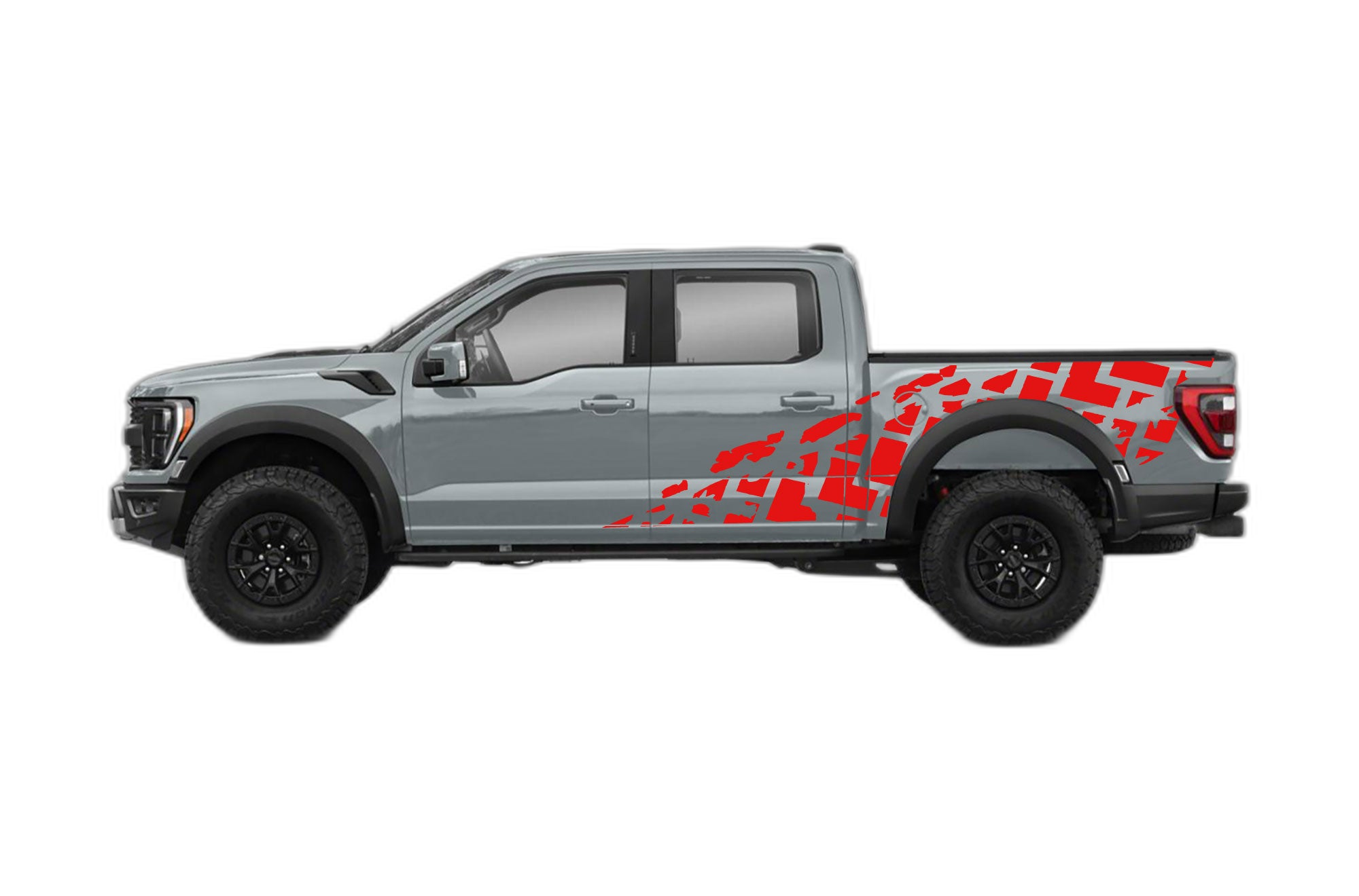 Tire truck side decals graphics compatible with Ford F150 Raptor - Image 2