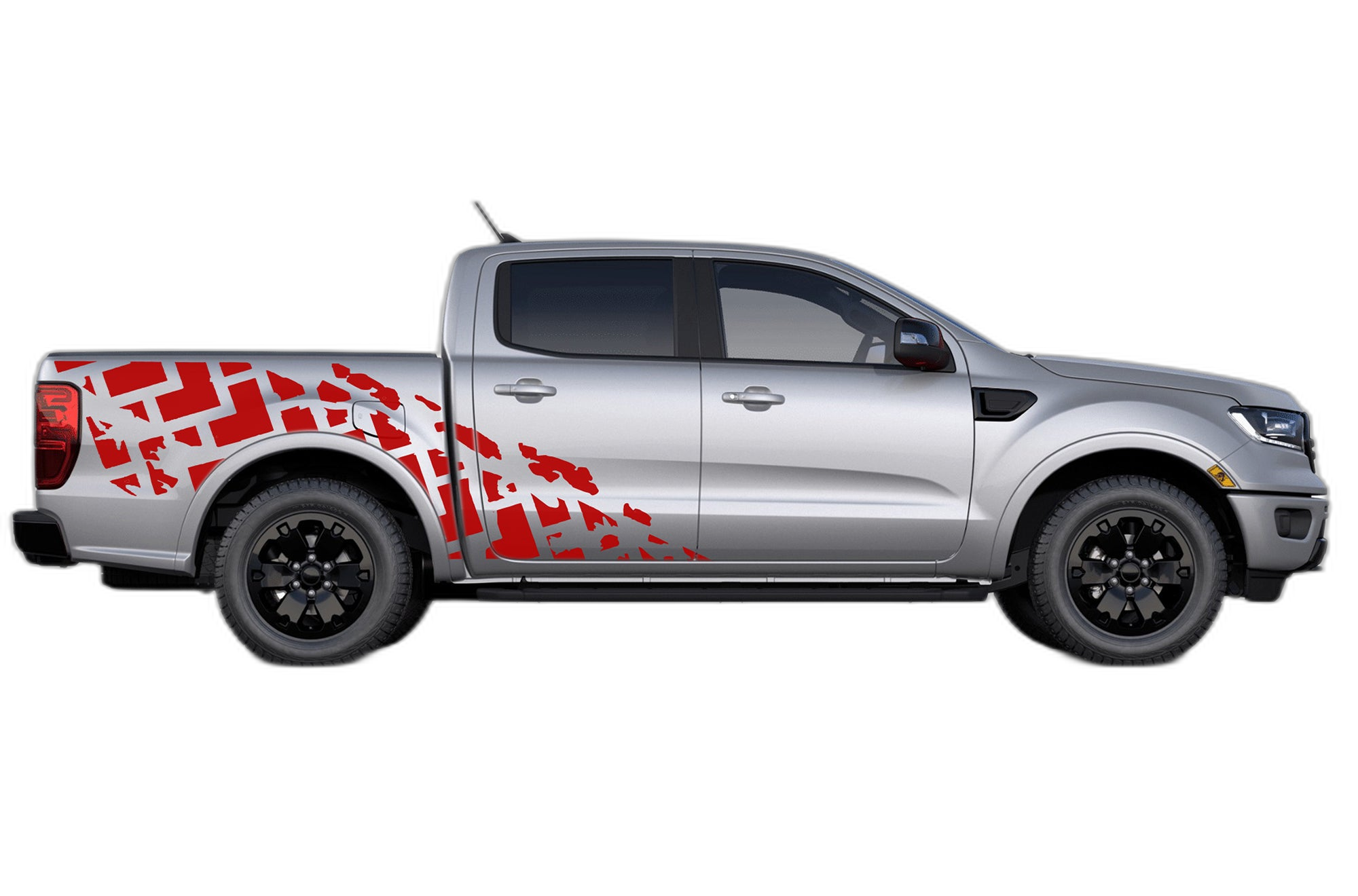 Tire Truck Side Decals Graphics for Ford Ranger 2019-2023 - Image 2