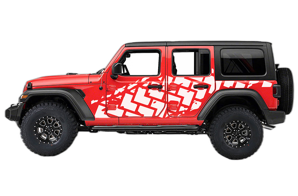 Tire Truck Side Decals Graphics for Jeep Wrangler JL - Image 3