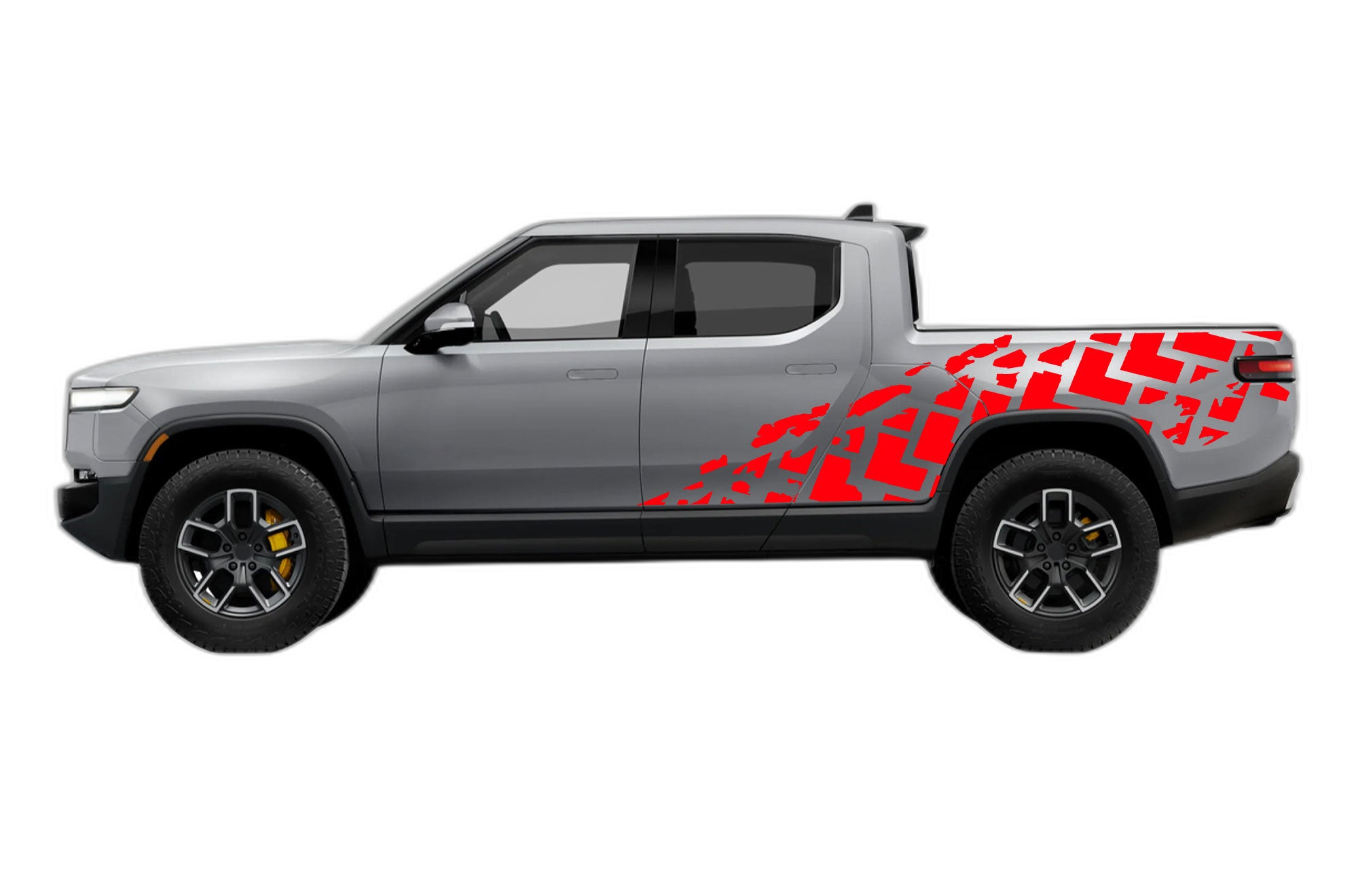 Tire truck side decals graphics compatible with Rivian R1T - Image 2