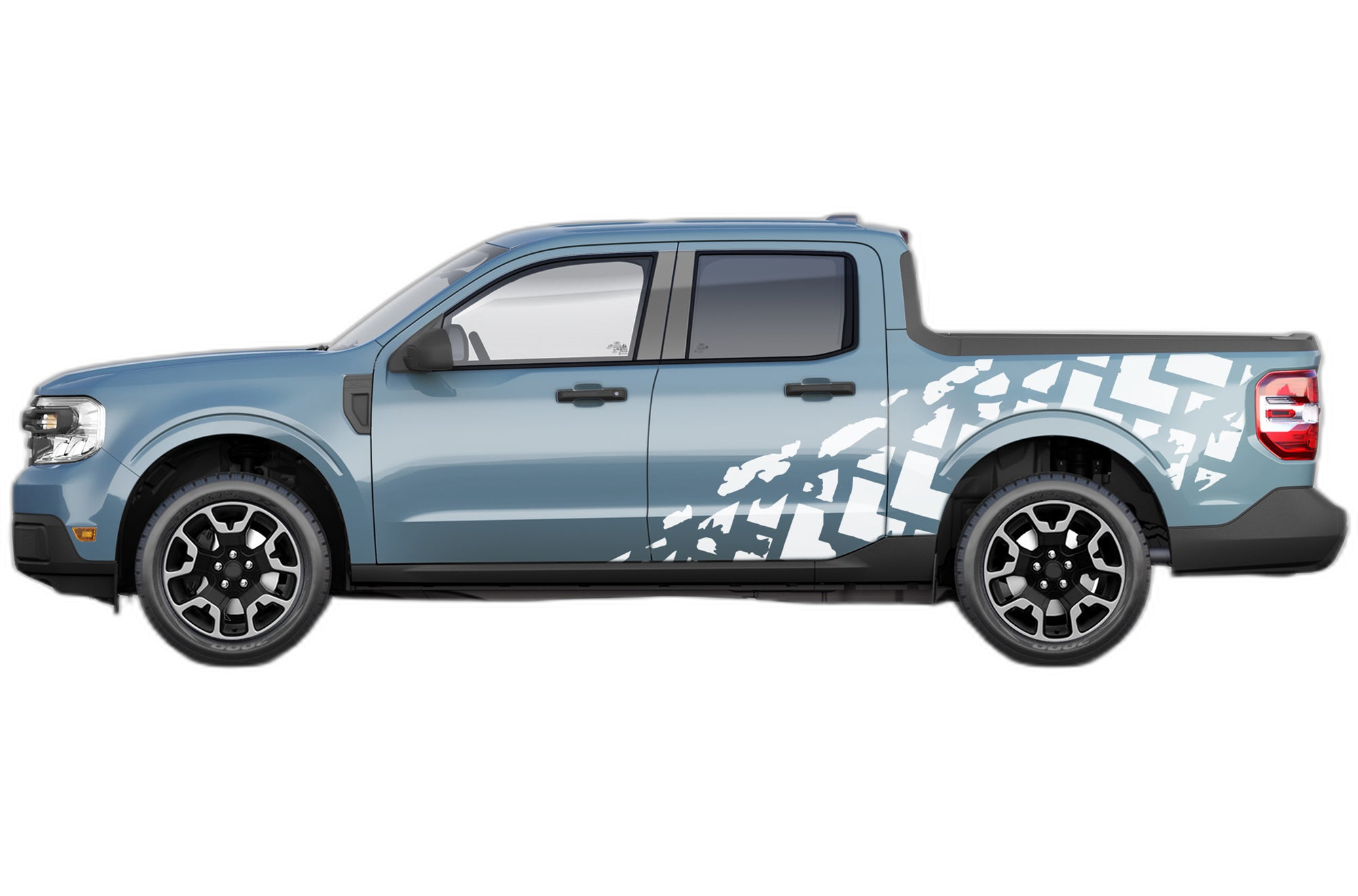 Tire truck side graphics decals compatible with Ford Maverick - Image 2