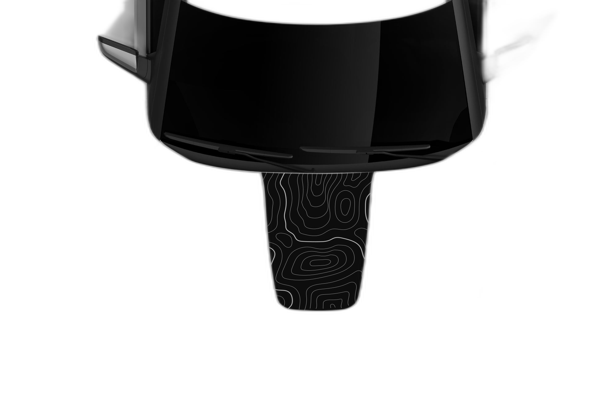 Topographic center hood graphics decals compatible with Ford Explorer 2013-2015