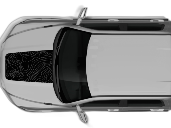 Topographic Hood Decals Graphics for Dodge Ram 2009-2018