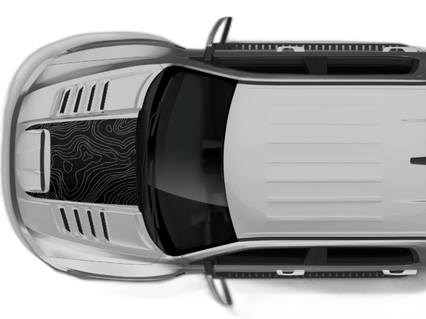 Topographic Hood Decals Graphics for Dodge Ram TRX