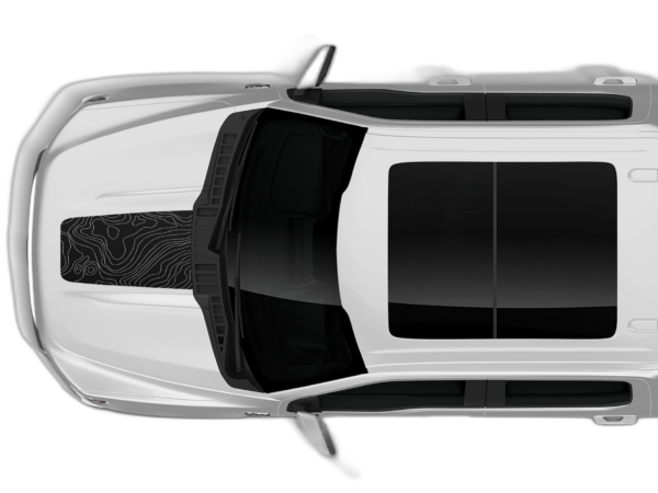 Topographic hood decals graphics compatible with Ford F150