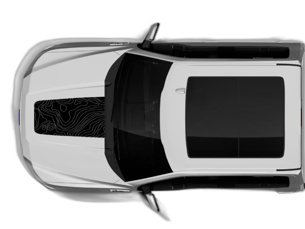 Topographic hood decals graphics compatible with Ford F150 2015-2020