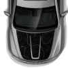 Topographic hood graphics decals compatible with Jeep Grand Cherokee 2011-2021