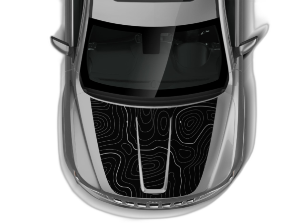 Topographic Hood Graphics for Jeep Grand Cherokee 2011-2021