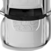 Topographic line hood graphics decals compatible with Ford Bronco