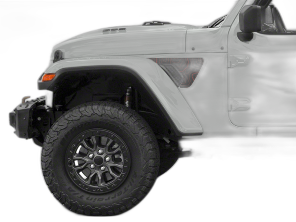Topographic print fender vent side graphics decals compatible with Jeep Wrangler JL