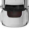 Topographic print hood graphics decals compatible with Ford Bronco