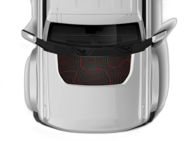 Topographic Print Hood Graphics for Ford Bronco