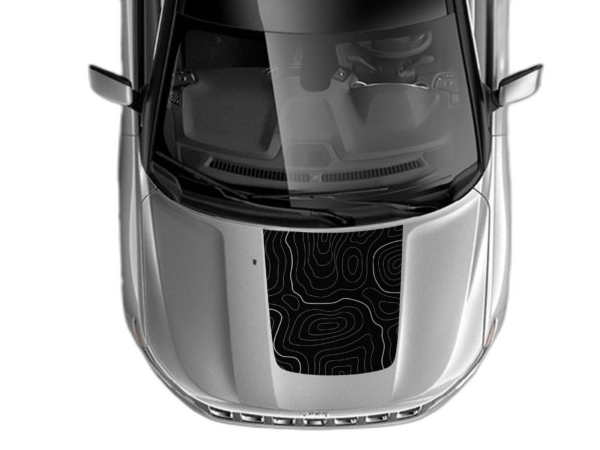 Topographic Hood Graphics for Jeep Compass 2007 - 2025